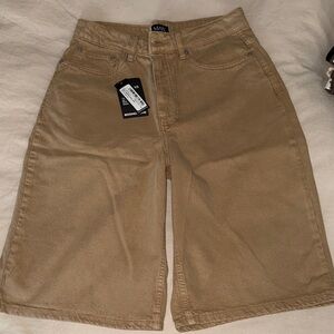 Tan Denim Jorts